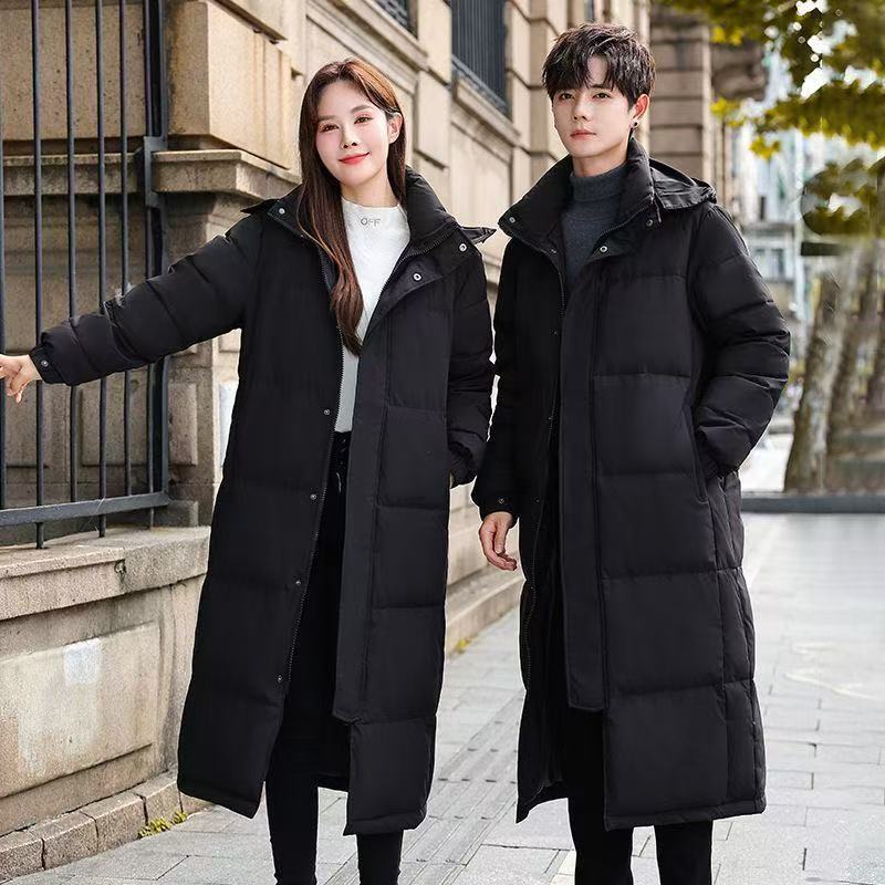 2022 nuevos hombres abajo chaqueta de invierno de la pareja pato blanco abajo con capucha engrosada estilo coreano juventud uniforme escolar chaqueta