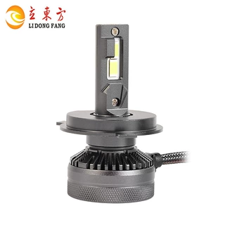 跨境L19-H4汽车led车灯双铜管散热改装车灯远近一体光led汽车大灯