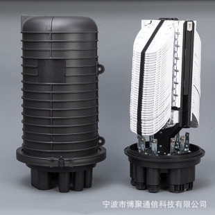 2 in 8 Out Heat Shrinkable Optical Cable Continuous Box 840 Core Barrel Vertical Fiber Optic Cable Fusion Box Large Capacity