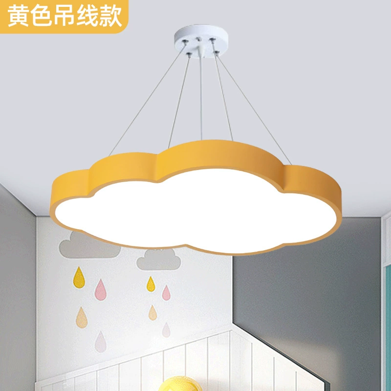 Потолочная лампа в форме облака, 54×8 см, варианты LED 24–240W, пастельные цвета для детской и коридора