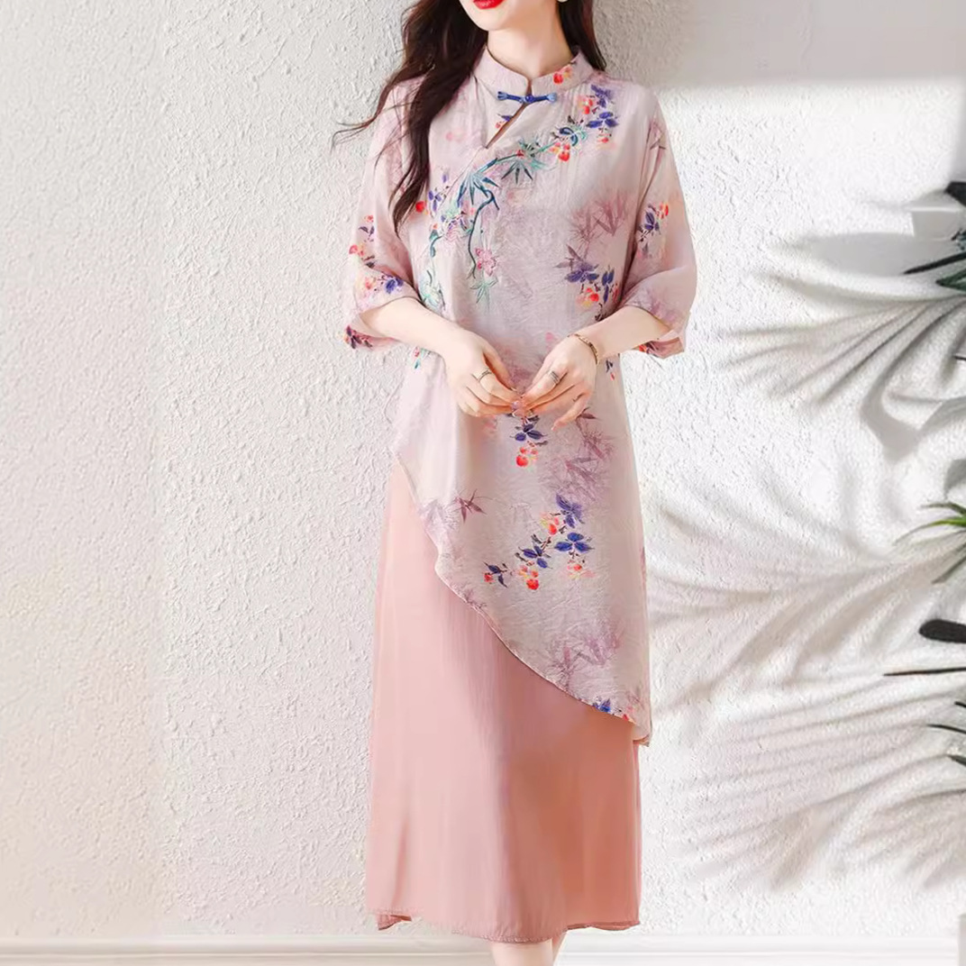 (Mới) Mã B3557 Giá 1110K: Váy Đầm Liền Thân Nữ Shret Big Size Ngoại Cỡ Hàng Mùa Hè Trung Niên Phục Cổ Cổ Điển Thêu Họa Tiết Hoa Thời Trang Nữ Chất Liệu Vải Bông G04 Sản Phẩm Mới, (Miễn Phí Vận Chuyển Toàn Quốc).