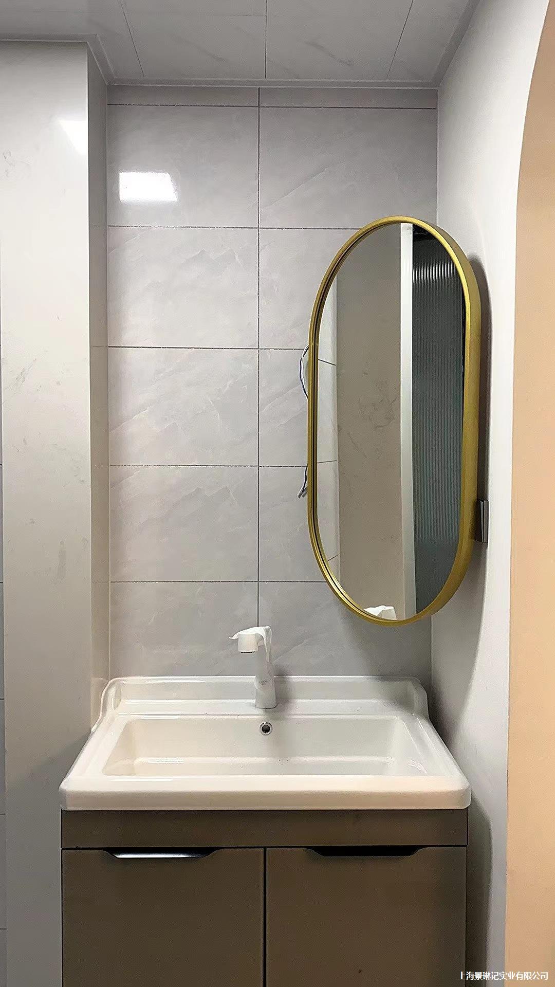 Bathroom Corner Mirror Bathroom Mirror Oval Wall Hanging Hotel Bathroom Mirror Makeup Mirror Telescopic