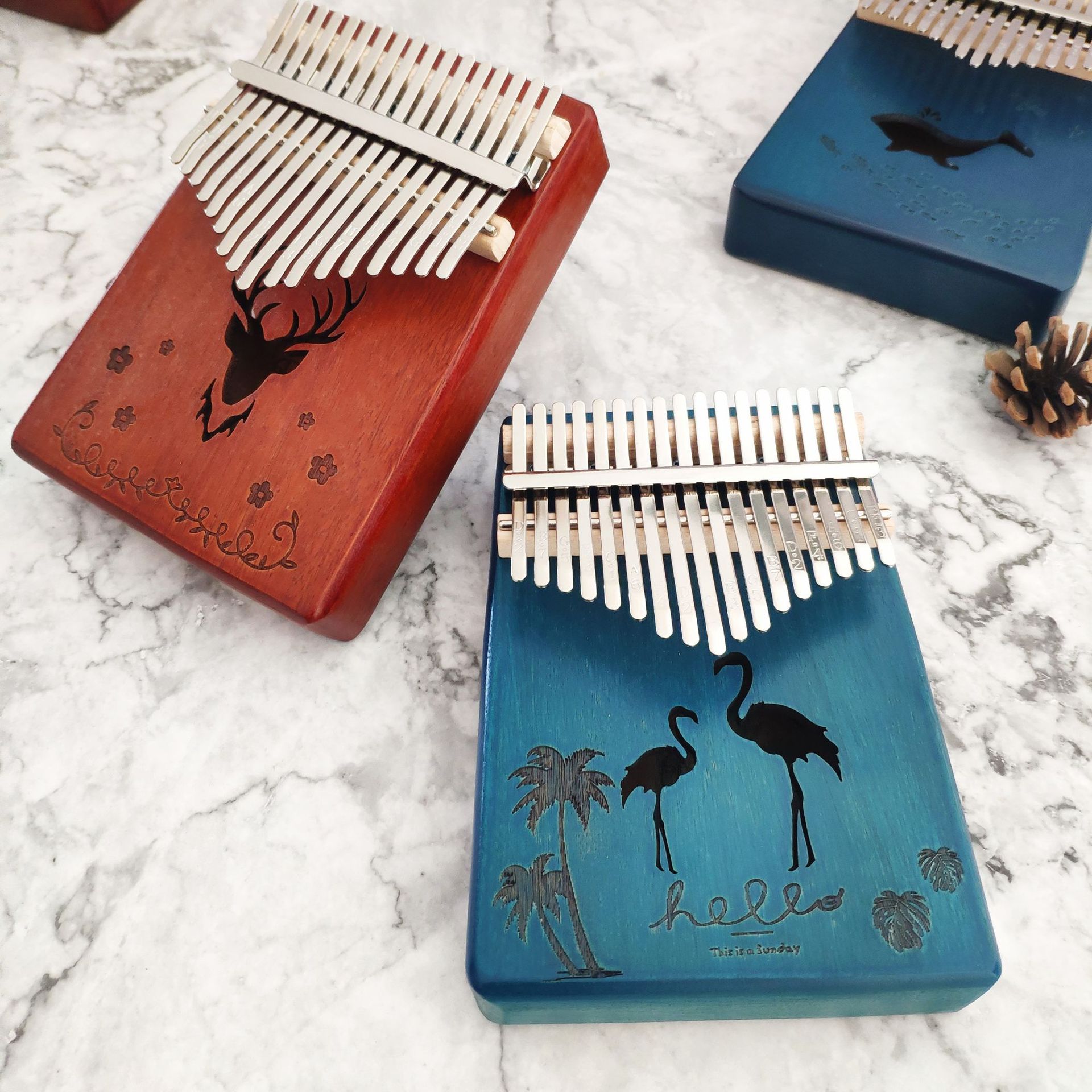 Thumb piano 17-tone Kalimba piano beginner kalimba finger piano student gift musical instrument factory direct supply