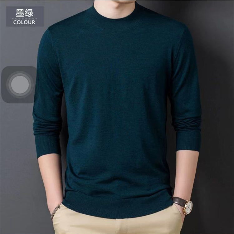 100 Worsted wool 2020 Autumn and winter Thin section Self cultivation knitting Primer Cardigan leisure time Long sleeve T-shirts sweater