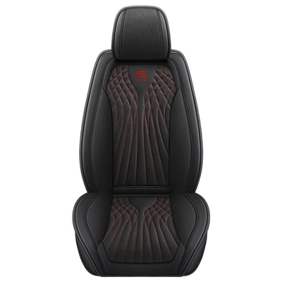 Seat cushion, seat cover: Feel, Wear-Resistant, Dirt-Resistant, Business Style - black-and-red-single-seat