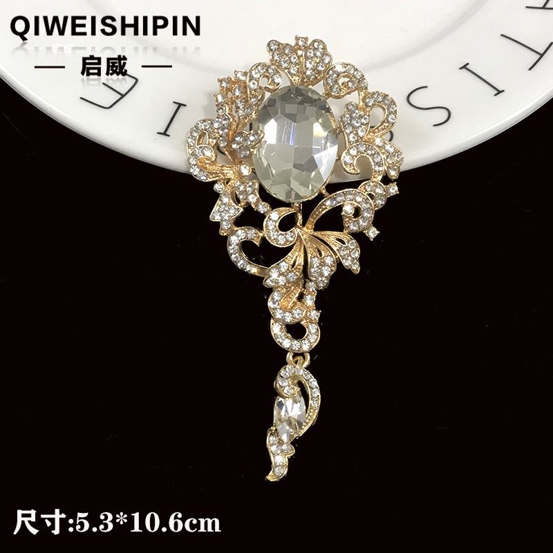 Qiwai 新しいクリエイティブ diy ダイヤモンドパールフラワー太陽神花宝石ペンダント蝶ネクタイアクセサリー合金アクセサリー|undefined