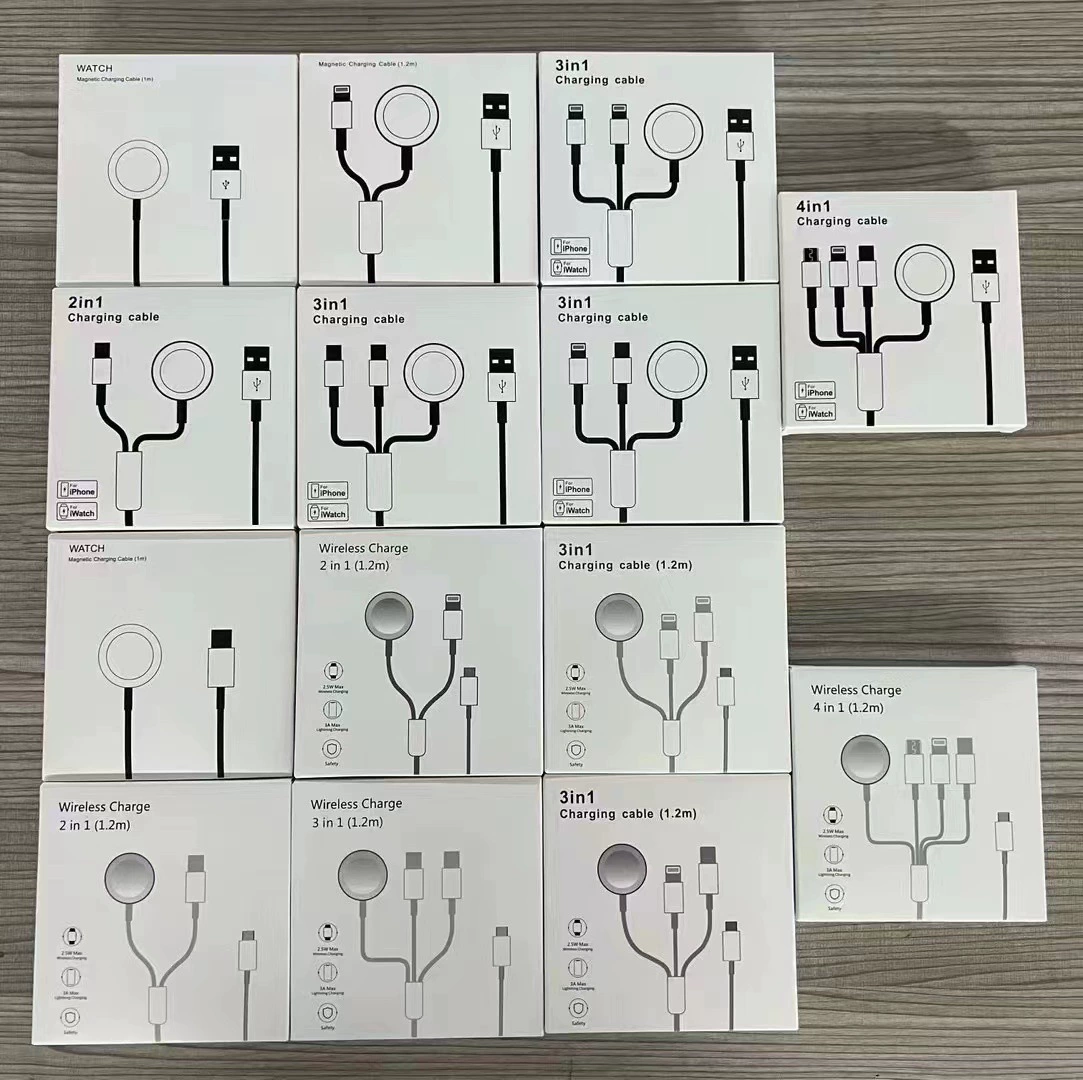 Подходит для зарядного устройства Apple Watch Линия зарядки часов Порт C с одной зарядкой Беспроводное зарядное устройство от одного до двух-до трех