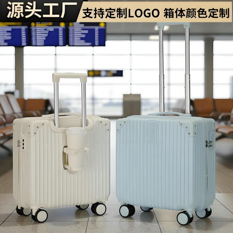 자동 휠 암호 트롤리 케이스 도매에 18 인치 여성 작은 경량 탑승 가방 200000 선물 수하물