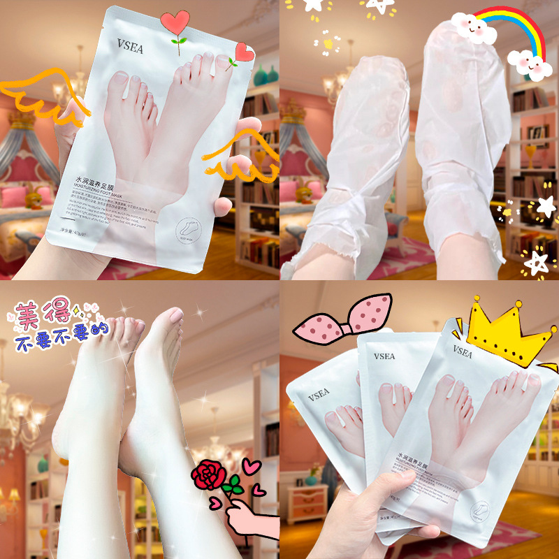 Exfoliating Foot Mask Rejuvenation Hydrating Moisturizing Foot Care Disposable Mild Exfoliating Exfoliating Foot Mask Wholesale