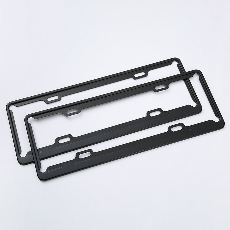 Los fabricantes suministran Marco de placa de matrícula de coche multi-especificación nuevo marco de placa de licencia de fibra de carbono de calibre cruzado con tornillos image 3
