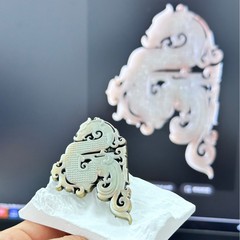 徐州博物館限定 玉龍メダル 金属製冷蔵庫用マグネット 徐州獅子山 レアの楚王幕漢代の龍の形