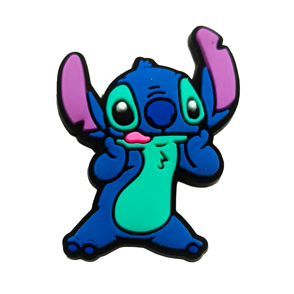 かわいい漫画スティッキシリーズ洞靴花pvcソフトガーデン靴diy装飾ボタン