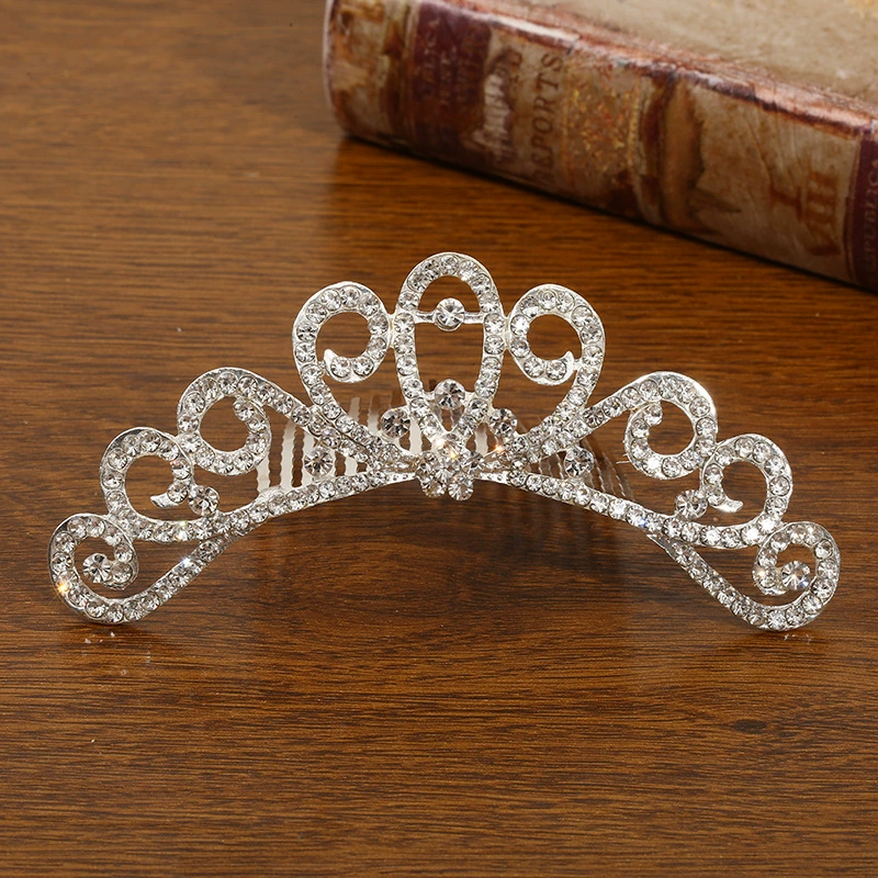 Детская металлическая тиара princess, блестящие стразовые ободки для волос, подарок на день рождения, несколько стилей