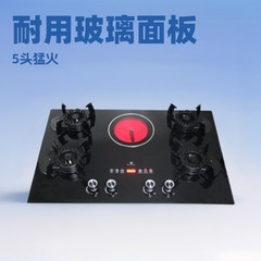 家庭用5ヘッドマジックディスクストーブ+電気セラミックストーブ/ガラスパネル埋め込み液化ガスストーブ卸売