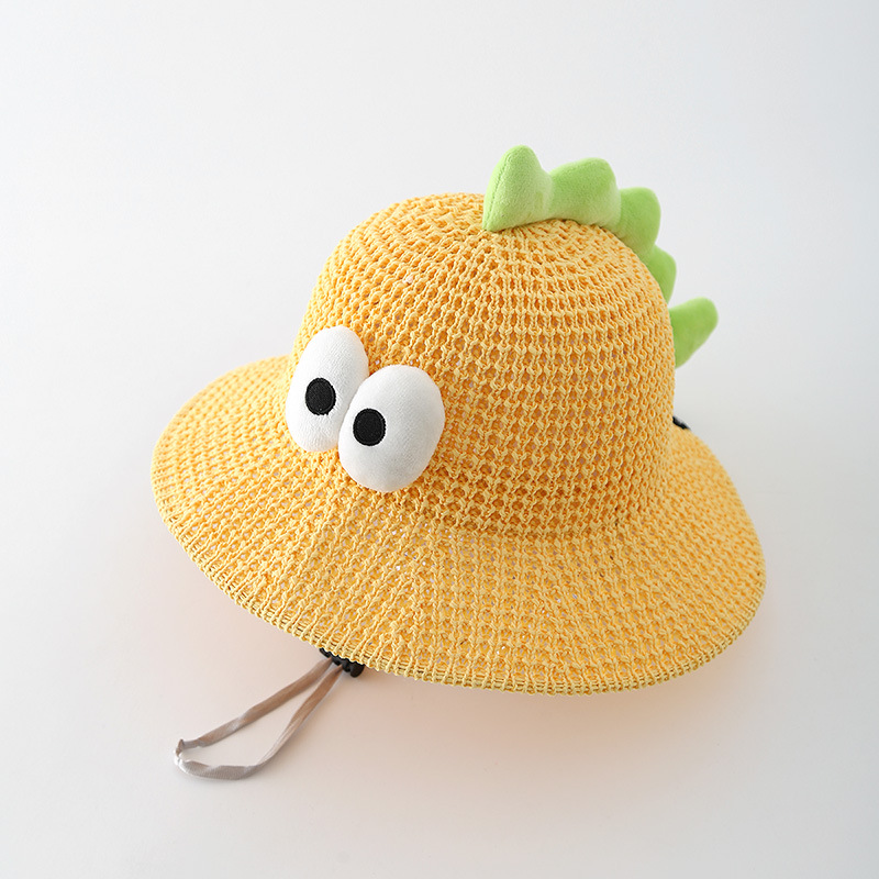 Sombrero de protección solar para niños Sombrero de paja de verano Sombrero grande Sombrero para niños Sombrero para el sol Protección UV Sombrero de pescador para niños