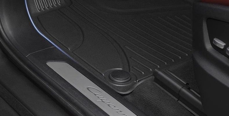 Cayenne car floor mats, Porsche Cayenne floor mats, upTPE model, fully specialized for new energy vehicles, ecoenne11 black