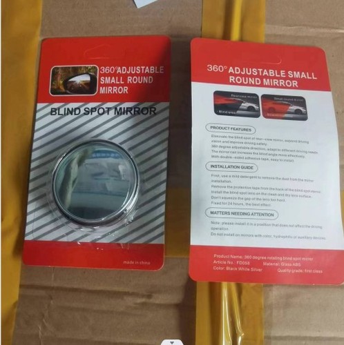 Reverse mirror small round mirror HD large field of view 360 degree adjustable auxiliary rearview mirror blind spot mirror wholesale
