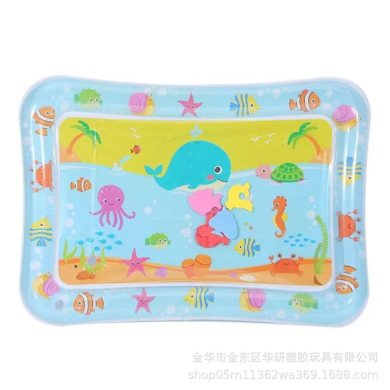 Cojín de palmaditas inflable para niños transfronterizos de Amazon Cojín de agua de palmaditas para bebés engrosado Cojín de juguete de palmaditas para bebés al por mayor