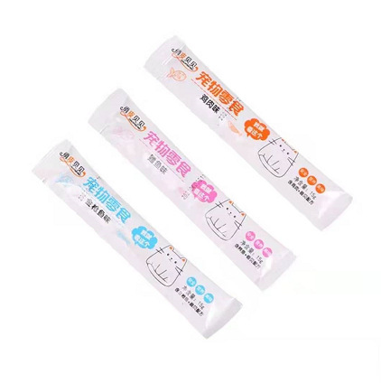 15g/box cat snacks cat liquid nutrition paste fresh meat strips to gain weight for kittens to gain weight, hair and cheeks to supplement calcium