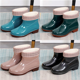 ��ЬŮ������3508��ͲPVC��ˮ������ѥ�ӽq��ů��׹�����ɫˮЬ