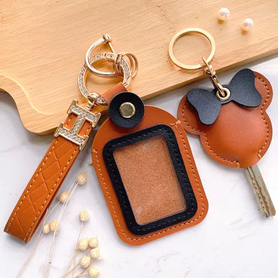 Electric Vehicle Motorcycle Key — Electric vehicle key cover shell - hand-strap-model-key-cover-remote-control-cover-brown