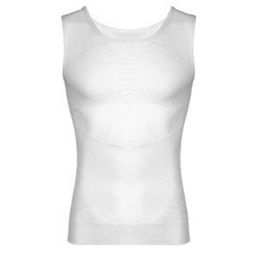 Men's shaping garment breathable mesh fabric high elastic nylon body shaper tight top corset waist cincher shaper plus size vest