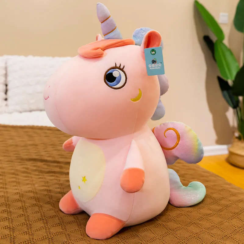 Unicornio muñeca Regalo de Cumpleaños niñas enviar novias juguetes de peluche niñas Ragdoll marioneta de una pieza de entrega