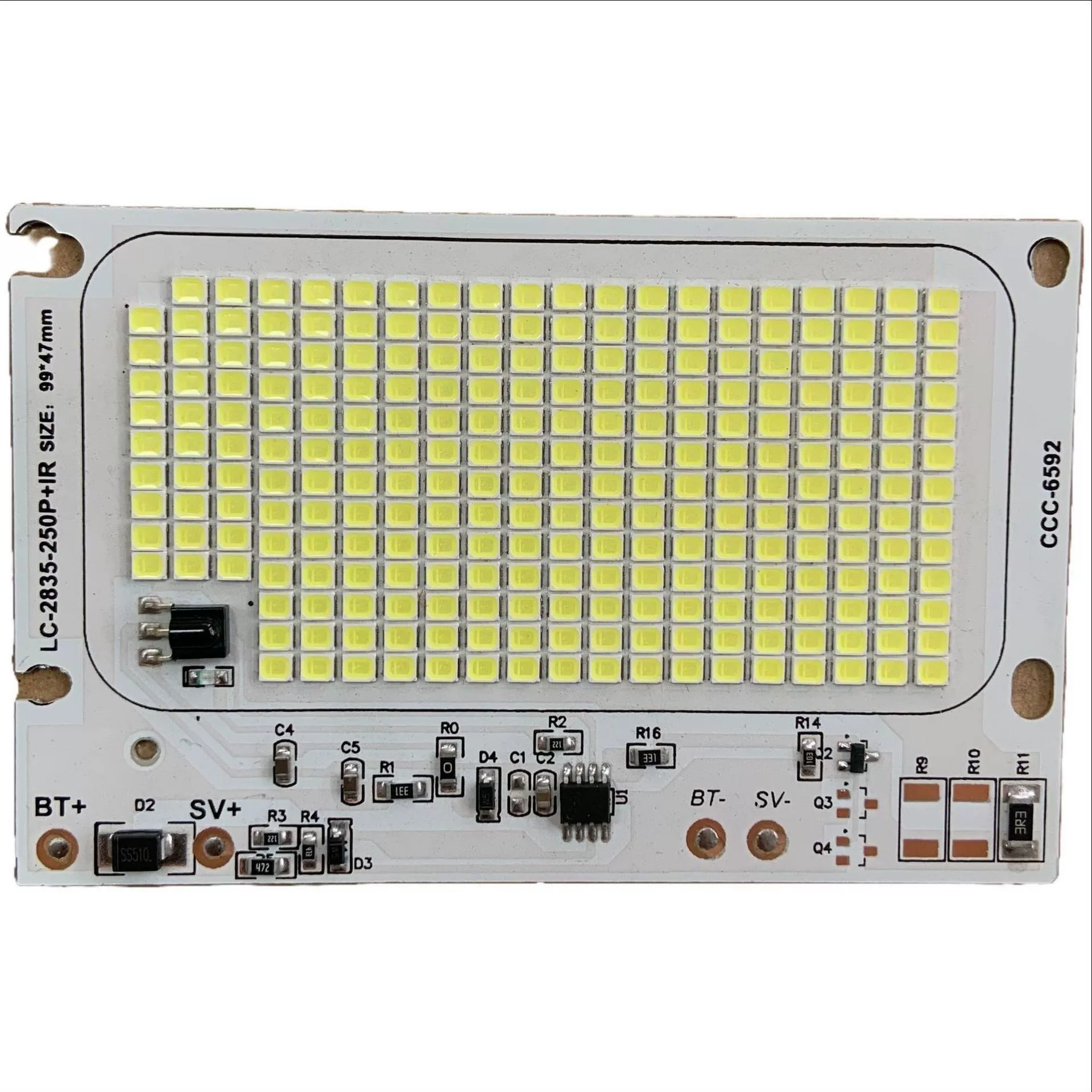 Spotlight solar-powered, light source, controller