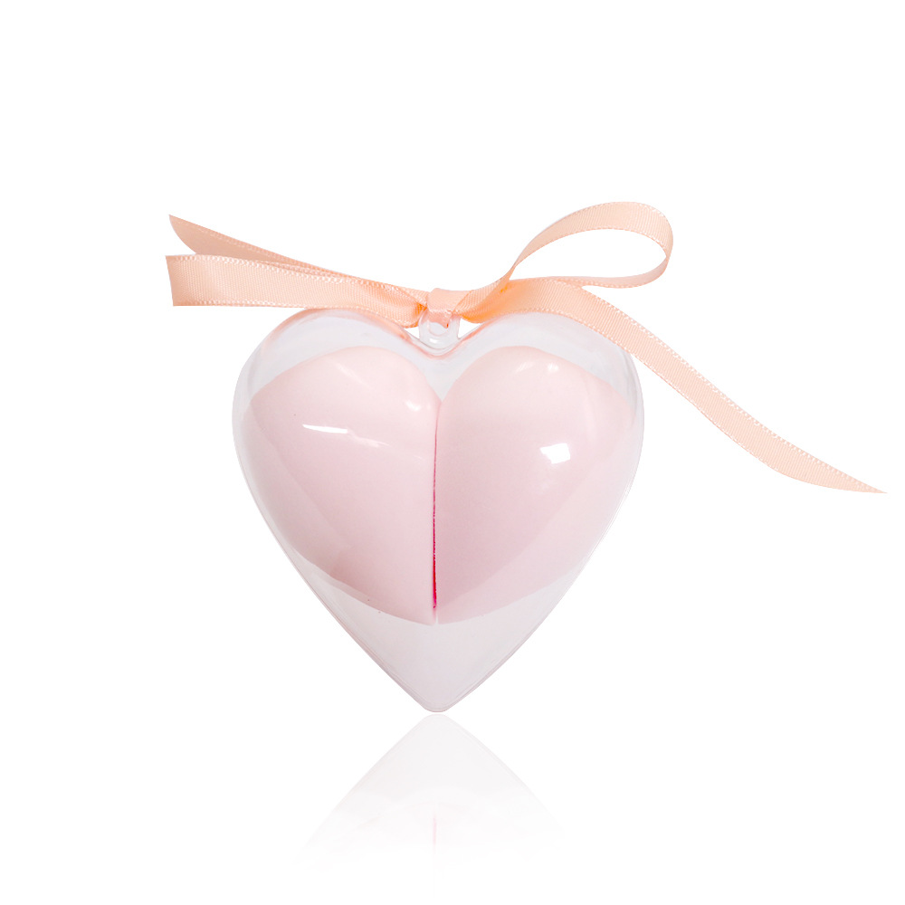 Set de Esponjas de Maquillaje en Forma de Corazón Poliuretano Hidrófilo Uso en Seco y Húmedo Ultra Suave