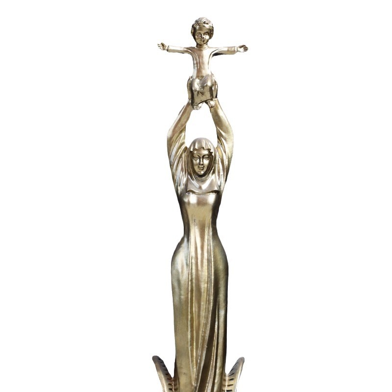 100cm She Shan Virgen María Ornamento Estatuas de vidrio de fibra de fibra de vidrio Figuras decorativas de la iglesia