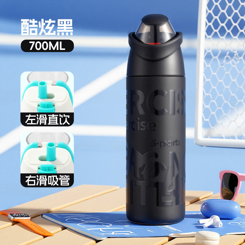 Nuevo acero inoxidable taza de aislamiento térmico al aire libre taza de agua portátil para hombres y mujeres taza de acompañamiento de alto valor facial fábrica spot directo