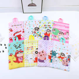 新款可爱卡通史努小新双面印花鞋子毛巾衣物旅行收纳袋鞋袋