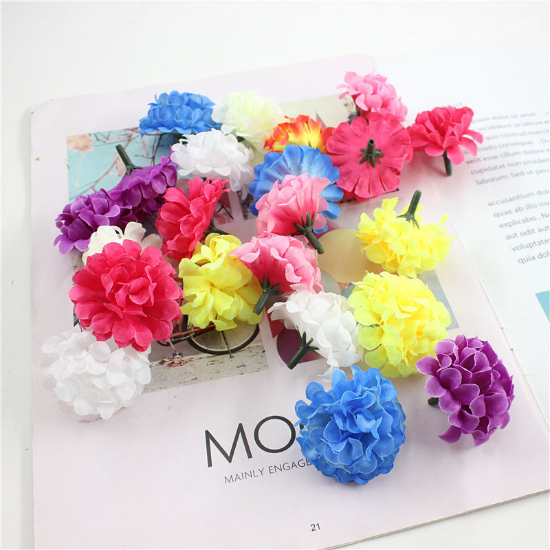 Factory simulation small ball chrysanthemum single Branch Small ball chrysanthemum home display simple and clean dried flower thousand-layer chrysanthemum fresh