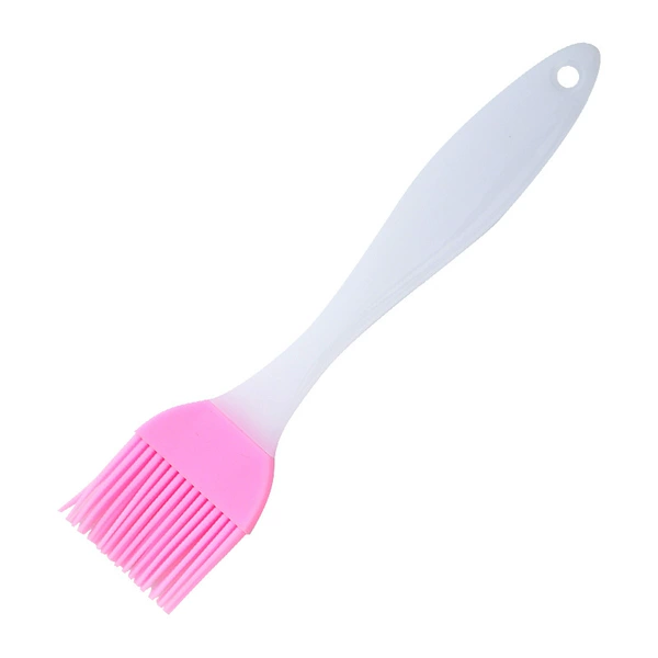 Brush pink in the middle of the milk white handle