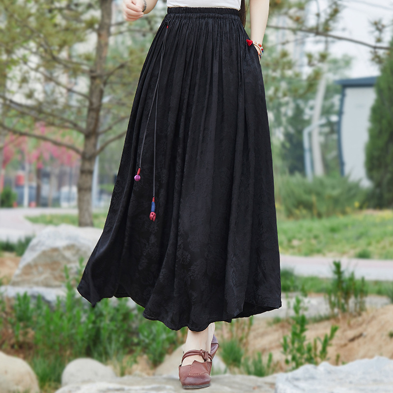 Summer ethnic retro long skirt
