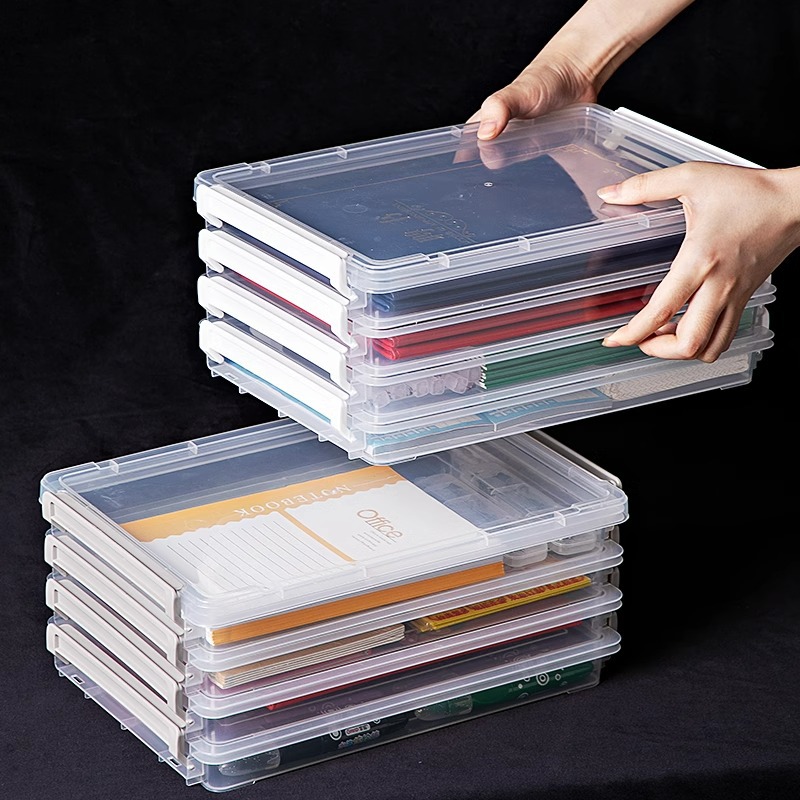 Acrylic Storage Box for Student Exam Papers, Celebrity Photos, Posters, Badges, and Miscellaneous Items