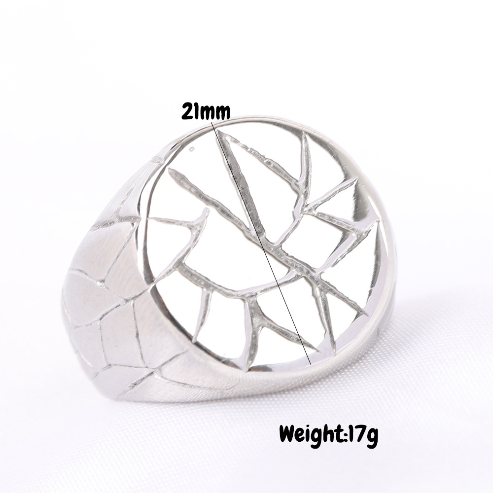 20g Weight Rings Classification 1 Piece Quantity Holiday Occasion Titanium Steel Material Solid Color Pattern All Seasons Season Men's Gender Plating Design Hip-Hop Style Wholesale Jewelry Hip-Hop Solid Color Titanium Steel Plating Rings 无