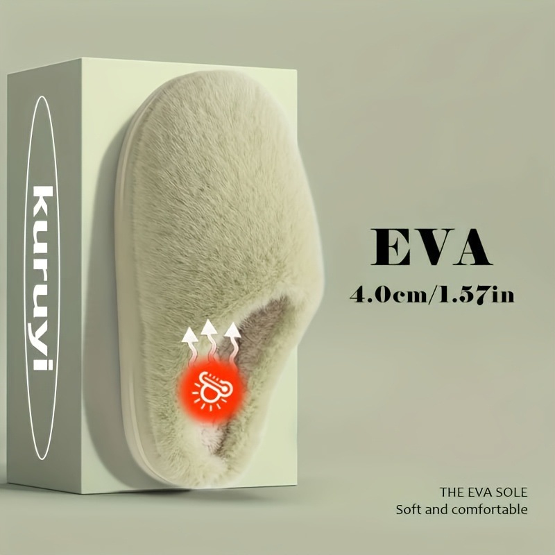 M 58389 Winter couple fleece slippers 秋冬情侣加绒棉拖