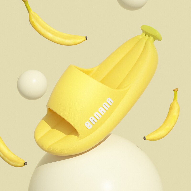 Summer New Cross-Border Eva High-Elastic Banana Shoes for Boys, Thick-Soled Outer Wear for Girls, Soft-Soled Non-Slip Slippers