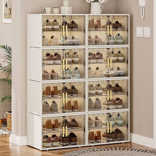 Shoe Cabinet Doorway Entrance Household Robust and Durable Dustproof Shoe Rack Multifunctional Multi-Layer Wall Entrance Door Storage Shoe Box