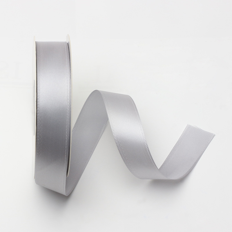 Cinta de color sólido 2,5 cm cinta de poliéster pastel de cumpleaños vendaje flor material de la tienda ramo de flores cinta de embalaje