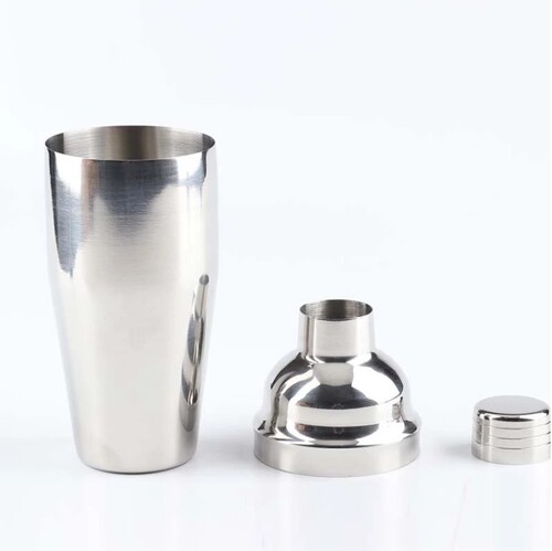 Manufacturer Supplies Stainless Steel Cocktail Shaker Bar Three-Section Shaker Set of Three