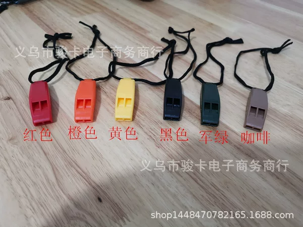 Dual Frequency Curved Treble Rescue Whistle Survival Whistle Life-saving Whistle