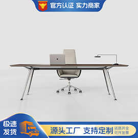 定制大班台老板办公桌简约现代设计师总裁桌经理主管桌办公桌组合