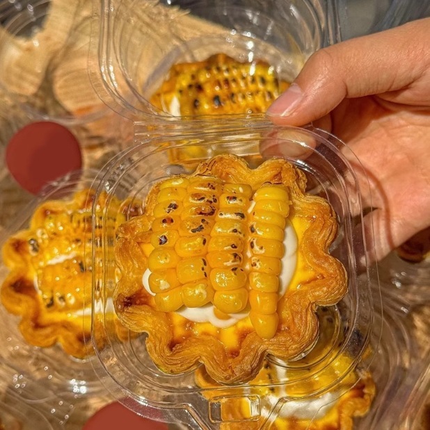 ゴールデンコーンエッグタルト包装箱透明増粘ブリスターボックスシングル/ツーパック2エッグタルトマフィンカップ包装箱|undefined