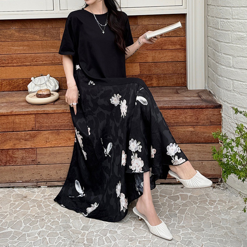  夏  L-3XL 大きいサイズ ワンピース