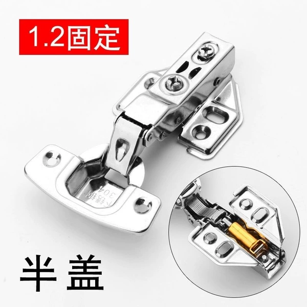 Ten pieces in 1.2 thick stainless steel with screw packaging - fixed in the middle bend (half cover)