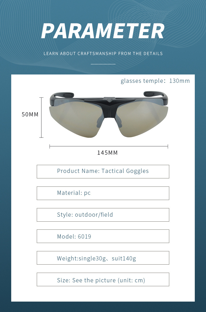 Glasses Outdoor CS Shooting Bulletproof and Impact resistant Tactical Goggles Adult # 6019_voghion.com