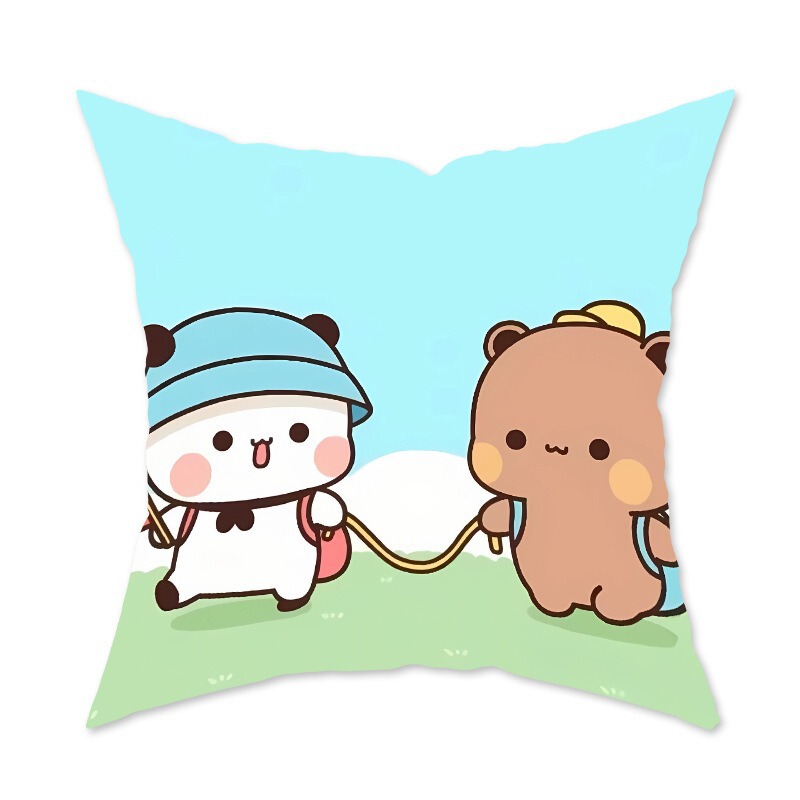 かわいい漫画抱き枕飾りソファリビングルームクッション寝室アニメ柄抱き枕腰枕カバー|undefined