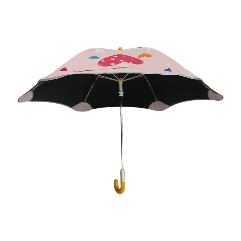 21-дюймовая ручная Защита от царапин, без бисера, хвост, закругленная Светоотражающая полоса, виниловая детская длинная ручка, прямой столб, рекламная фабрика зонтов